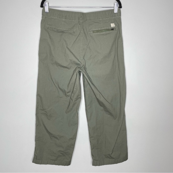 Vuori Ripstop Wideleg Pant Women’s High Rise Crop Length In Olive Green Size L - Picture 5 of 6